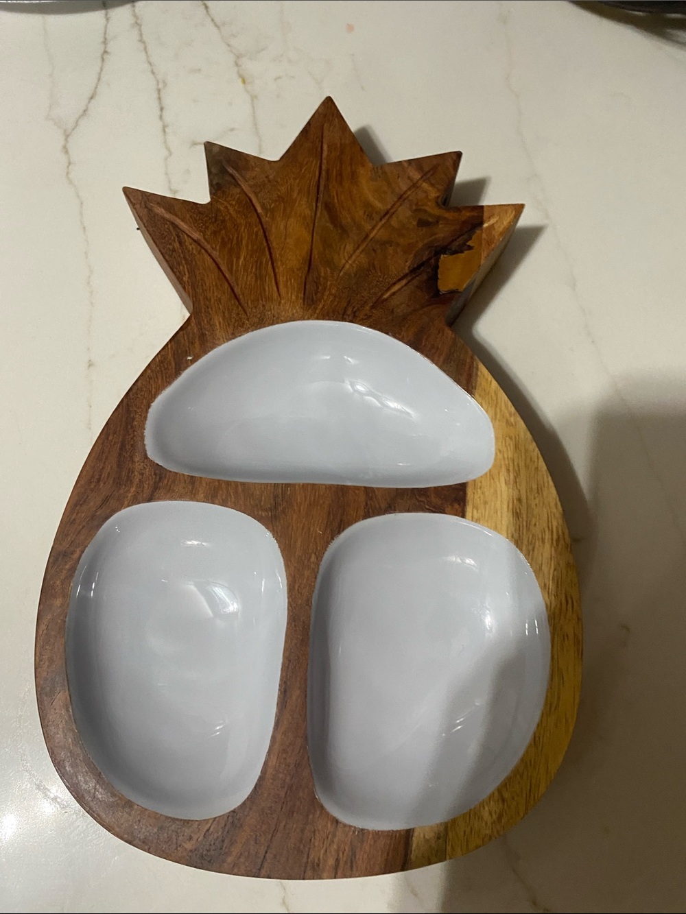 Wooden Pineapple Serving Tray